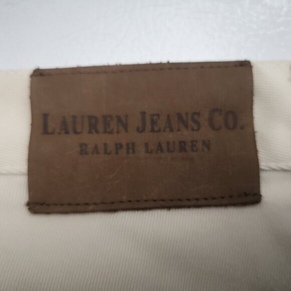 Lauren Jeans Co. Ralph Lauren Ladies Size 18W Cream Straight Leg Pants - Picture 8 of 12